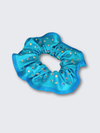 Aqua Pearl Scrunchie