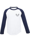 Baseball Long Sleeve T-shirt Blue and white - Dragonfly Leotards - Sportswear