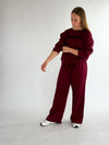 Burgundy Relaxed Sweatshirt - Dragonfly Leotards - Girls leotard