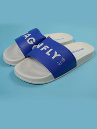 Dragonfly Blue & White Sliders - Dragonfly Leotards - 