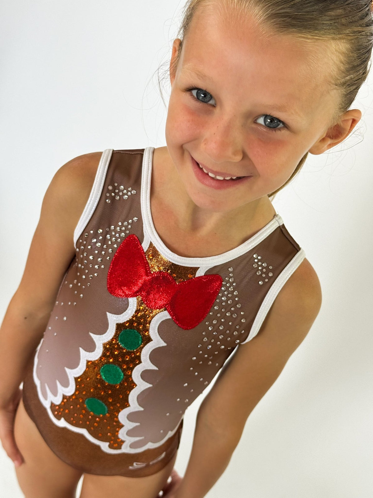 Gingerbread Man - Dragonfly Leotards - Girls leotard