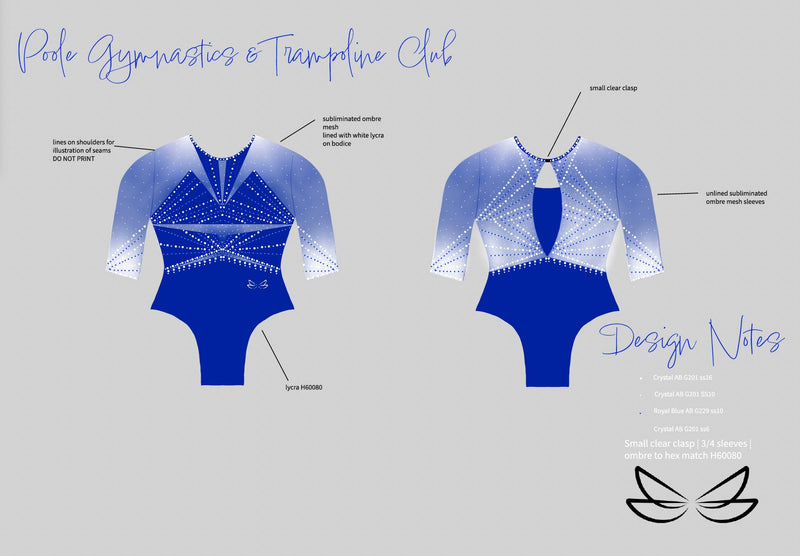 Poole GTC 2024 Competition Leotard - Dragonfly Leotards - 