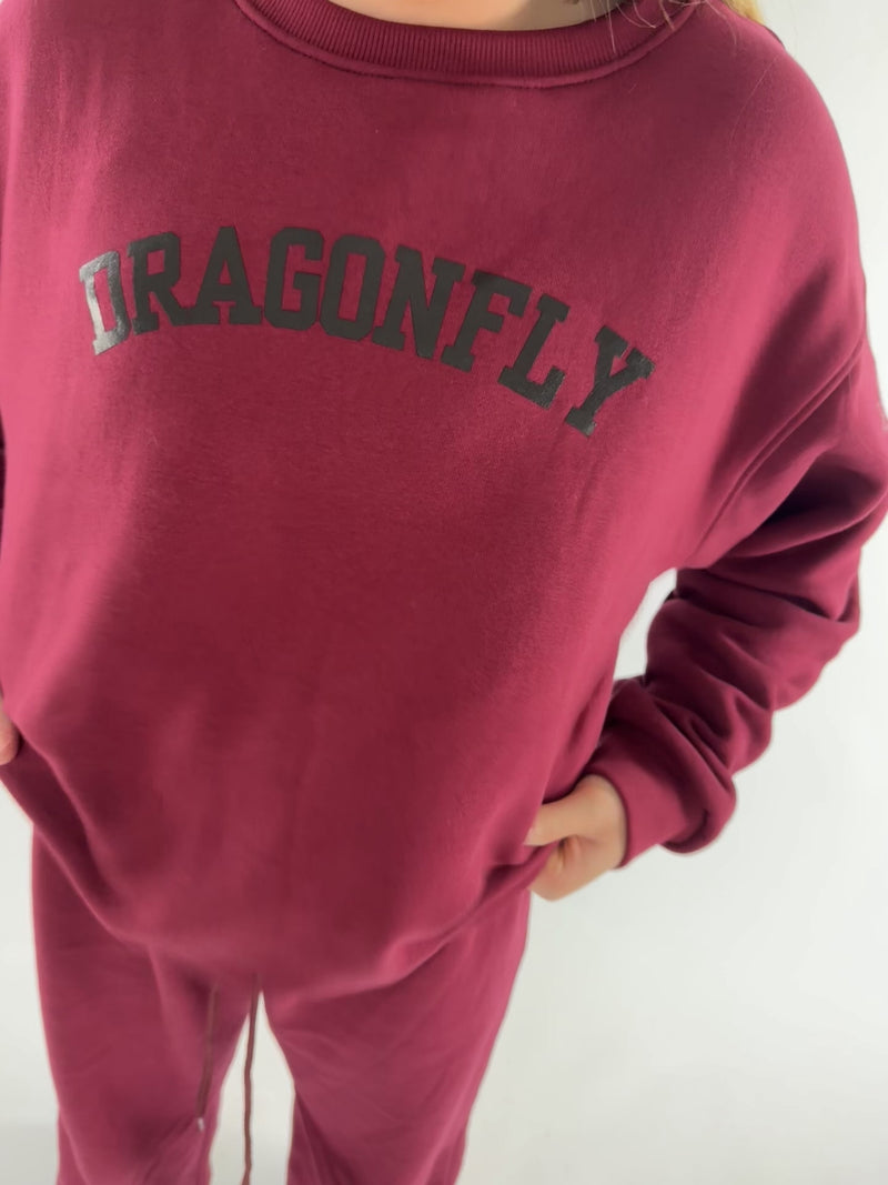 Burgundy Relaxed Sweatshirt